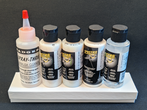 Badger SpectraTex Airbrush Paint Additives and Cleaner